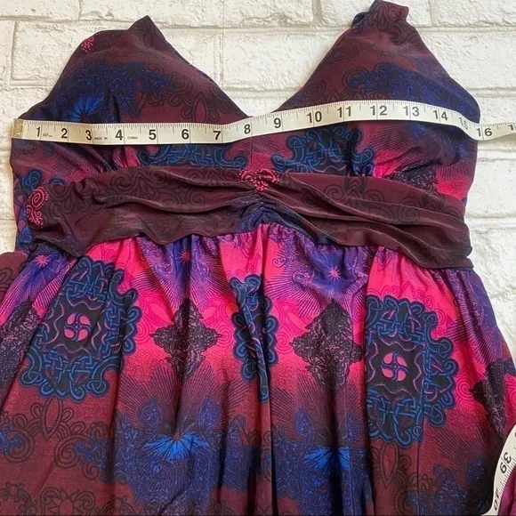 Lagaci Women's Mini Halter Dress Beaded Beach - Picture 5 of 11